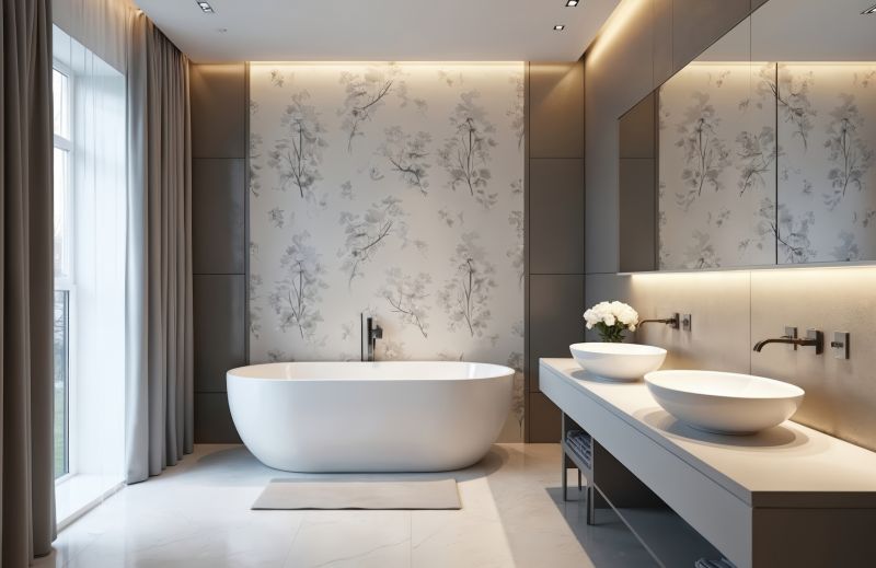 Luxurious Bathroom with Freestanding Tub